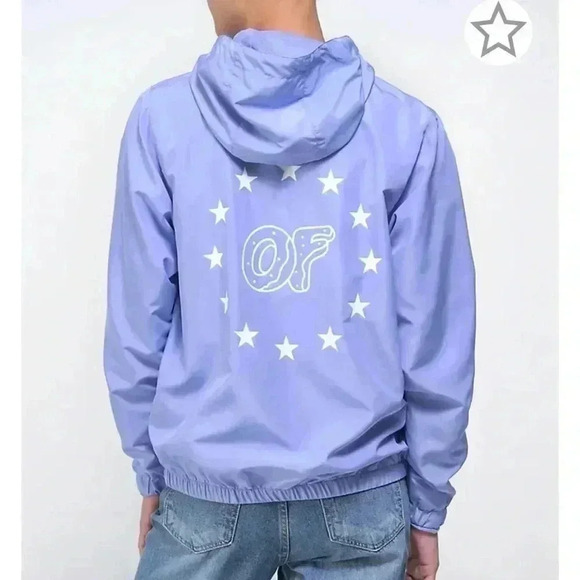 Odd Future Pastel Purple Hooded Windbreaker Jacket - Picture 2 of 10